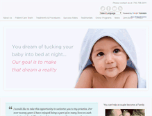 Tablet Screenshot of damienfertilitypartners.com